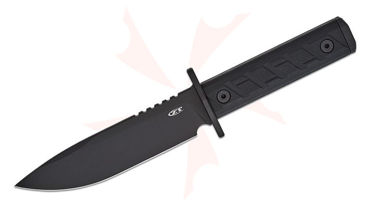 Zero Tolerance Model 0006BLK Fixed Blade Knife 6 inch CPM-3V Black Clip Point Blade, Black G10 Handles, Kydex Sheath