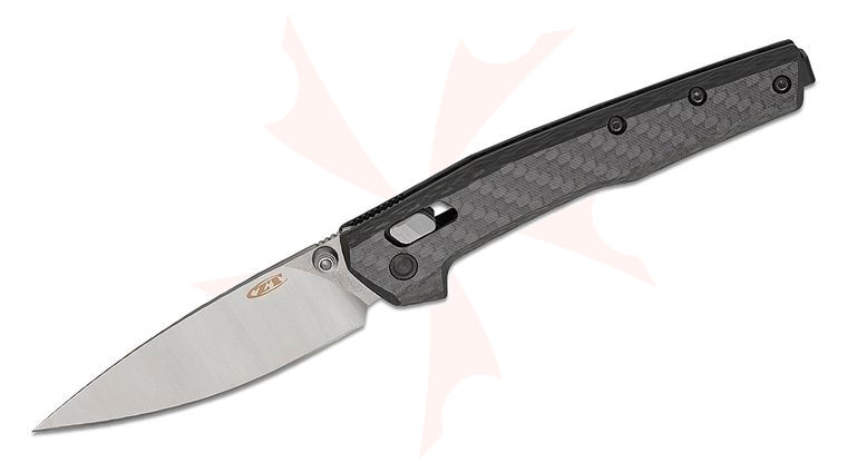 Zero Tolerance Model 0117 DuraLock Folding Knife 3.3 inch CPM-MagnaCut Two-Tone Drop Point Blade, Carbon Fiber Handles, Reversible Bayonet Clip