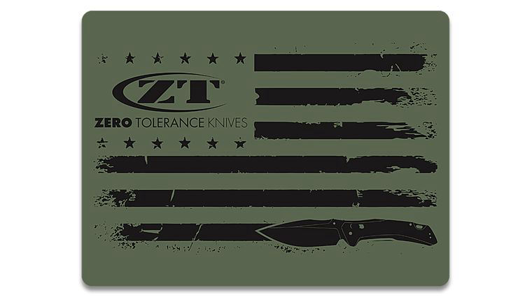 Zero Tolerance USA Flag Decal Sticker - Green