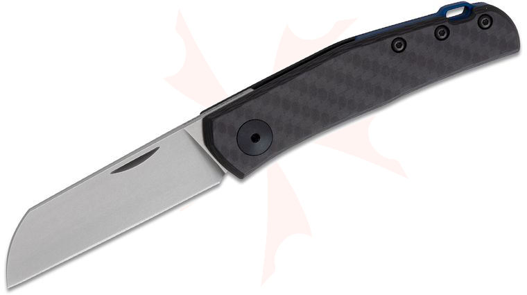 Zero Tolerance 0230 Jens Anso Slipjoint Folding Knife 2.6 inch CPM-20CV Sheepsfoot Blade, Carbon Fiber Handles