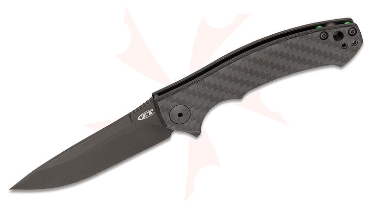 Zero Tolerance 0450CF Dmitry Sinkevich Flipper 3.25 inch S35VN Black Blade, Carbon Fiber and Titanium Handles