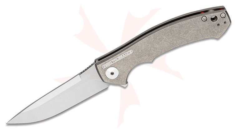 Zero Tolerance 0450 Dmitry Sinkevich Flipper 3.25 inch S35VN Satin Blade, Titanium Handles