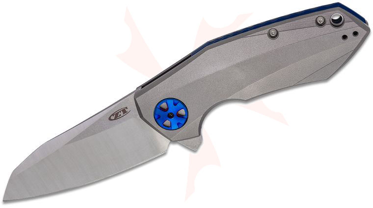 Zero Tolerance 0456 Dmitry Sinkevich Flipper 3.25 inch CPM-20CV Two-Tone Blade, Titanium Handles