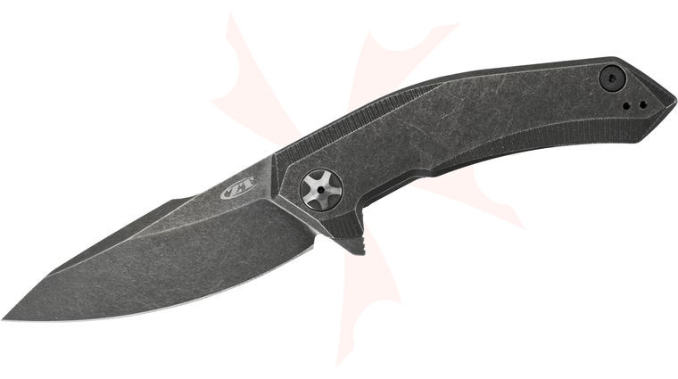 Zero Tolerance 0095BW Flipper 3.6 inch S35VN Blackwashed Blade, Textured Titanium Handles (Updated Version)