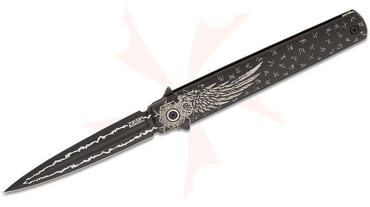 Michael Zieba Nine Dagger Flipper Knife 4.126