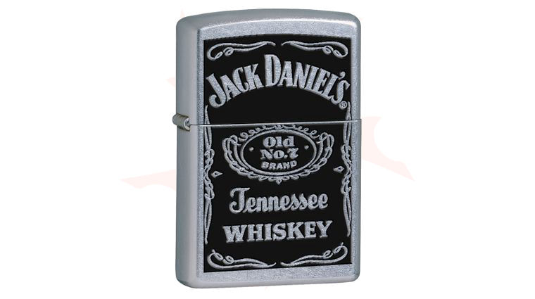 Zippo Lighter Jack Daniel's Label, High Polish Chrome Classic