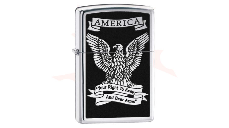 Zippo Lighter Eagle, High Polish Chrome Classic