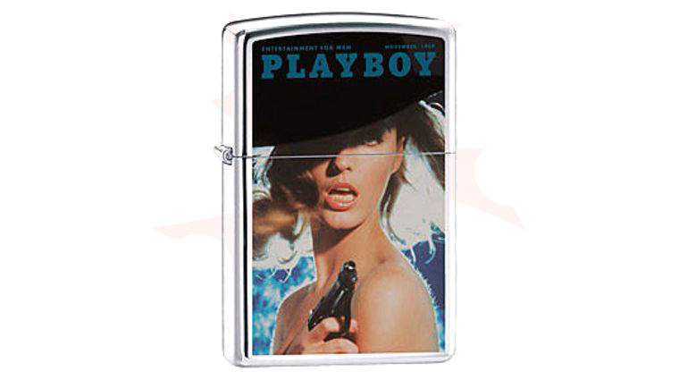 ZIPPO High Polish Chrome Lighter - Playboy Cover, November