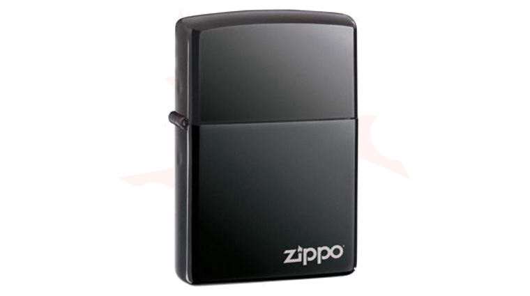 Zippo Lighter Black Ice Classic w/ Zippo Logo
