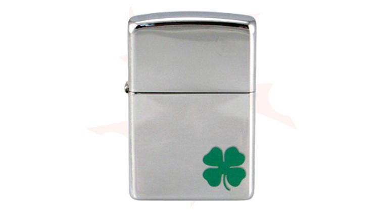Zippo Lighter A Bit 'O' Luck, High Polish Chrome Classic