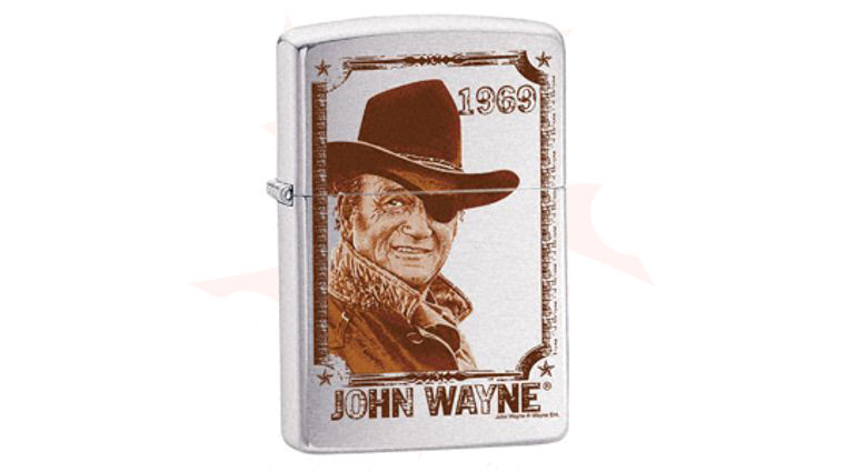 Zippo&reg; Brushed Chrome, John Wayne 1969