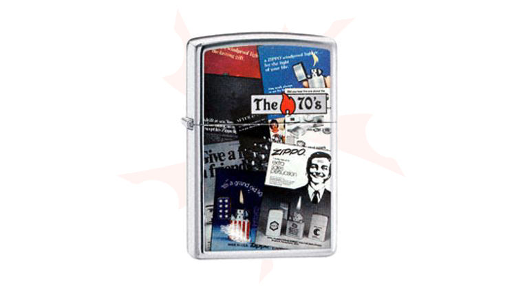 Zippo® High Polish Chrome, The 70's - KnifeCenter - ZIP24189