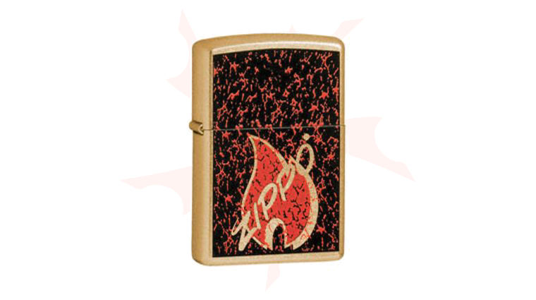 Zippo® Gold Dust, Retro Flame - KnifeCenter - ZIP24193 - Discontinued