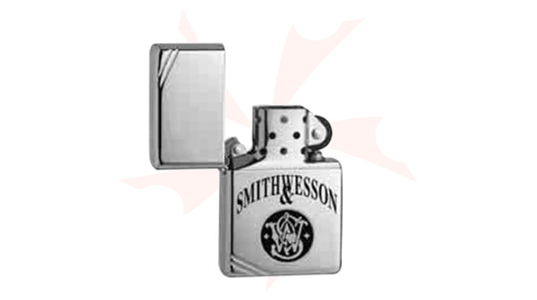 ZIPPOライター Zippo® High Polish Chrome, S&W Vintage w/Slashes - KnifeCenter