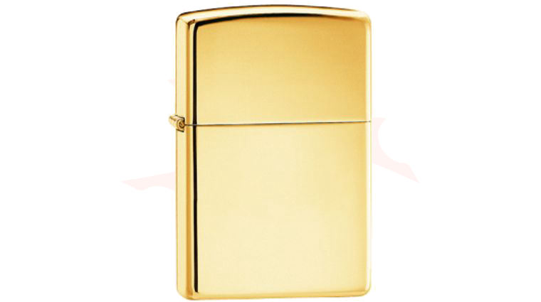 じっぽ Zippo Lighter High Polish Brass, Plain - KnifeCenter - 254B