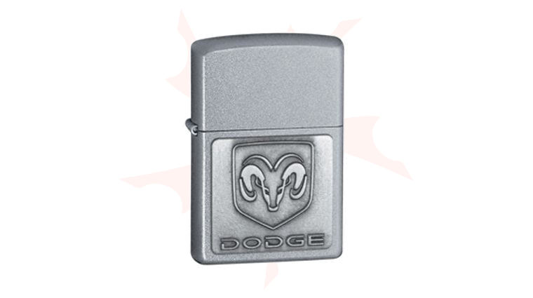 Zippo® Satin Chrome, Dodge Ram Emblem - KnifeCenter - ZIP205D561