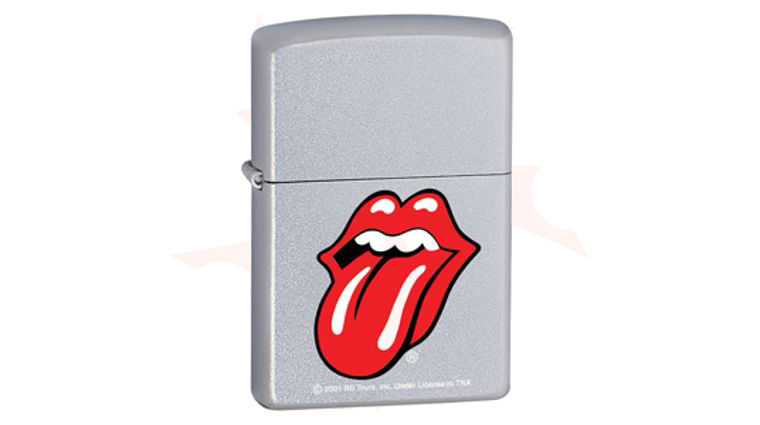 なるくん　ローリングストーンズ　zippo Zippo® Satin Chrome, Rolling Stones - KnifeCenter - ZIP20695