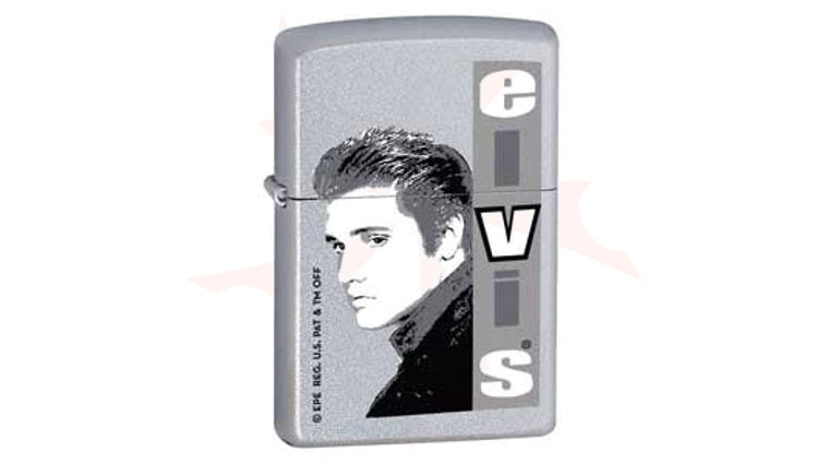 Zippo&reg; Satin Chrome, Elvis Monochrome