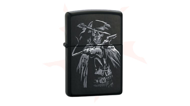 Zippo® Black Matte, Cowboy - KnifeCenter - ZIP21204 - Discontinued