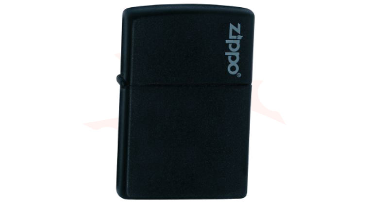 Zippo Lighter Black Matte Classic w/ Zippo Logo
