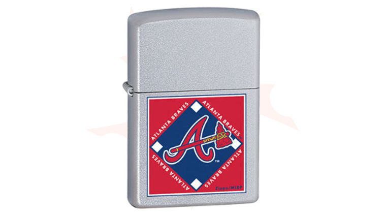 Zippo® Satin Chrome, Atlanta Braves - KnifeCenter - ZIP22665