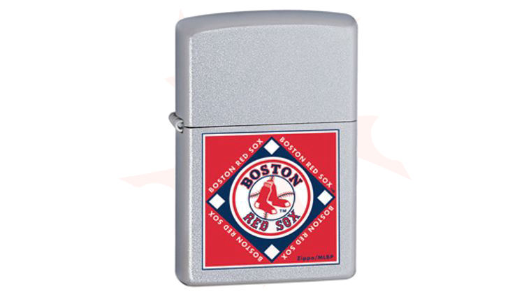 Zippo® Satin Chrome, Boston Red Sox - KnifeCenter - ZIP22692