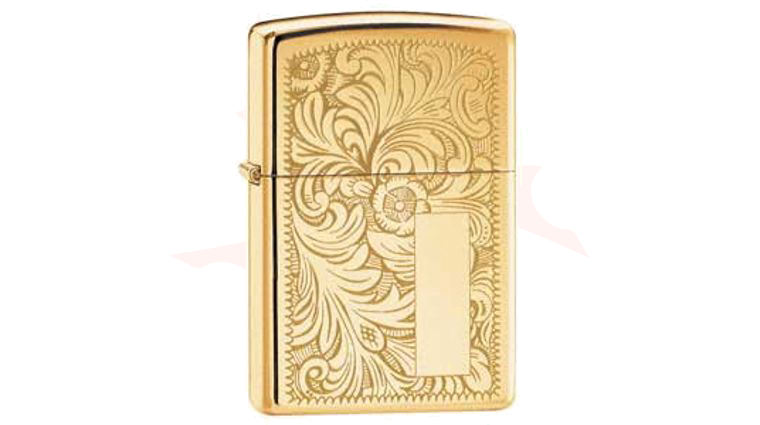 Zippo Lighter High Polish Brass, Venetian - KnifeCenter - 352B