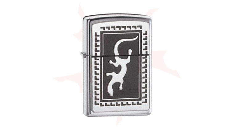 Zippo® High Polish Chrome, Gecko - KnifeCenter - ZIP652 - Discontinued
