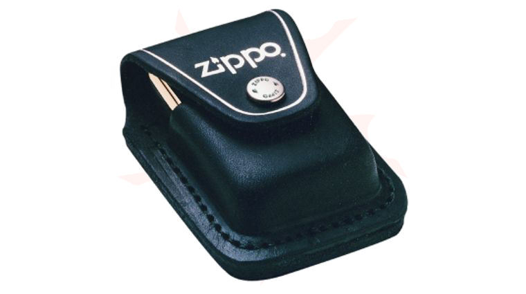 Zippo Leather Lighter Pouch w/ Loop, Black