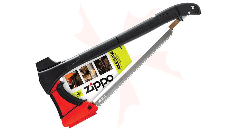 Zippo AxeSaw Multifunction Hatchet, Black Polymer Handle, 20.3 inch Overall