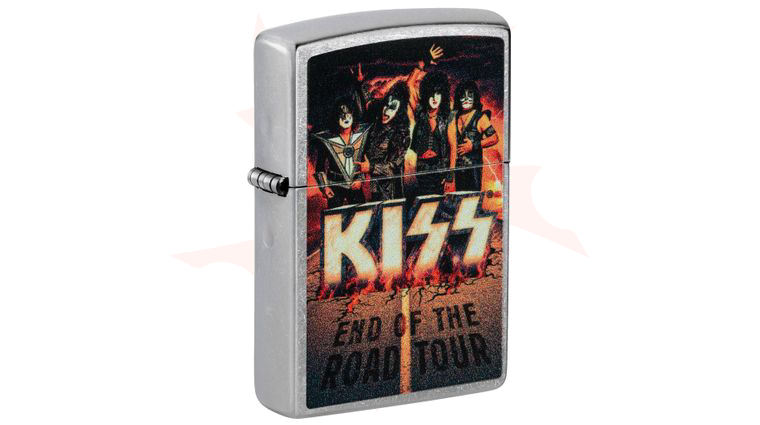 Zippo Lighter Street Chrome, KISS End of the Road Tour