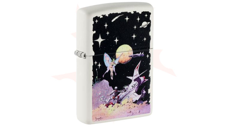 ウエストでポテティーでホワイトな1.8*3本　34度 Zippo Lighter White Matte, Frank Frazetta 