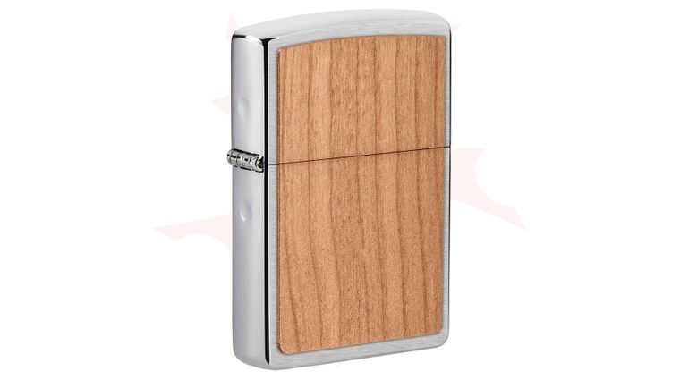 Zippo Lighter Woodchuck USA, Brushed Satin, Cherry