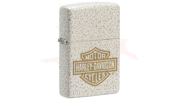 Zippo Lighter Harley-Davidson Mercury Glass, Lasered Logo