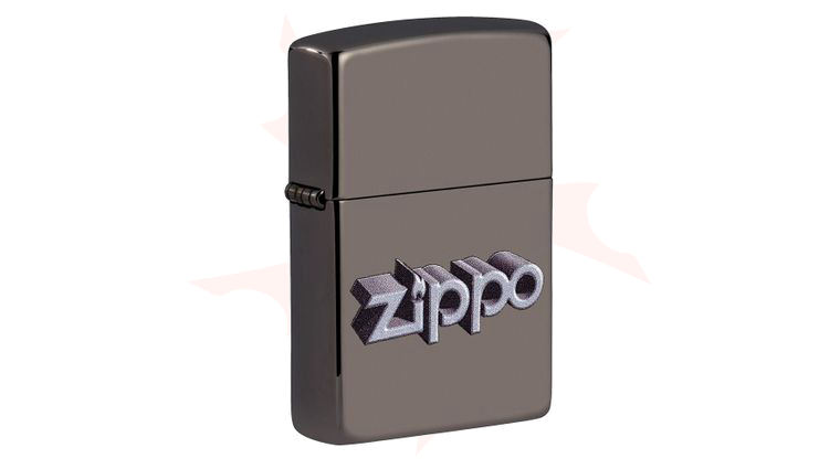 Zippo Lighter Black Ice, 3D Logo