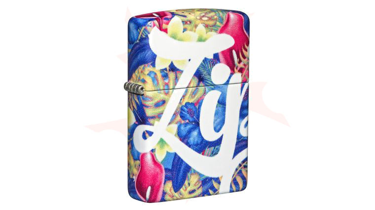 Zippo Lighter 540 Color Matte, Zippo Floral Design