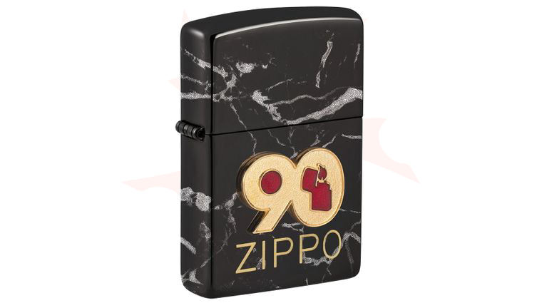 Zippo Lighter High Polish Black, Limited Edition Zippo 90th