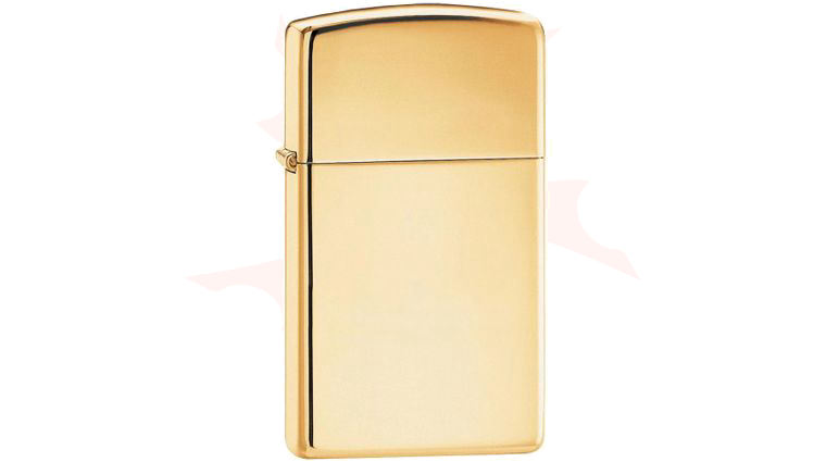 Zippo Lighter High Polish Brass, Slim