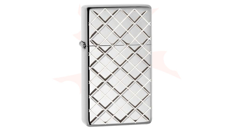 Zippo Argyle, Slim High Polish Armor - KnifeCenter - 28581