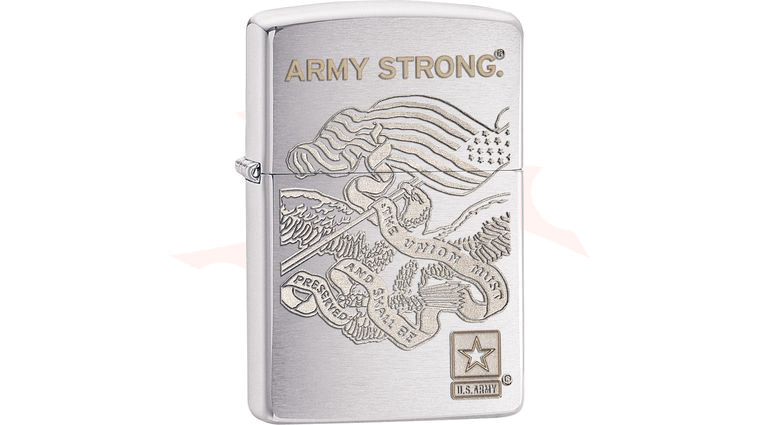 Zippo US Army, Brushed Chrome Classic - KnifeCenter - 28515