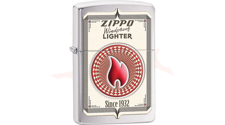 Zippo Trading Cards, Brushed Chrome Classic - KnifeCenter - 28831