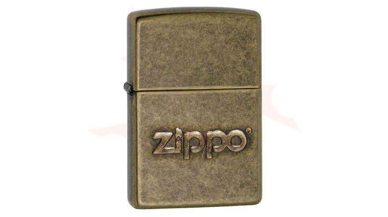 Zippo Lighter Antique Brass, Zippo Stamped