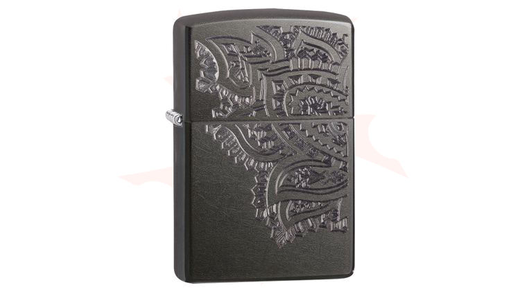 Zippo Lighter Gray Dusk, Iced Paisley - KnifeCenter - 29431