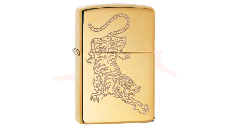 KENZO ★ zippo Zippo Windproof Engraved Asian Tiger Lighter, Tattoo Tiger 29884