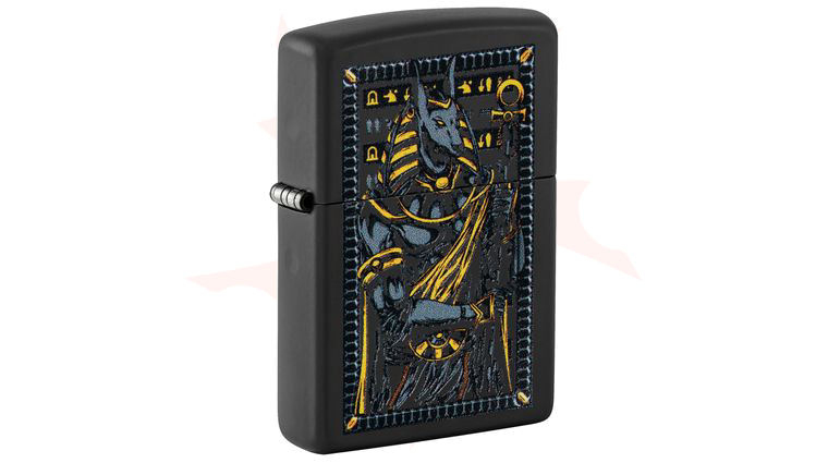 Zippo Lighter Black Matte, Anubis