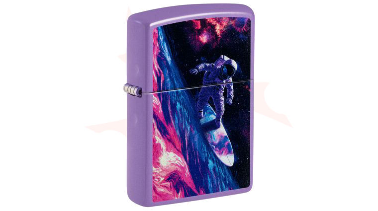 Zippo Lighter Smoky Lavender, Star Surfer