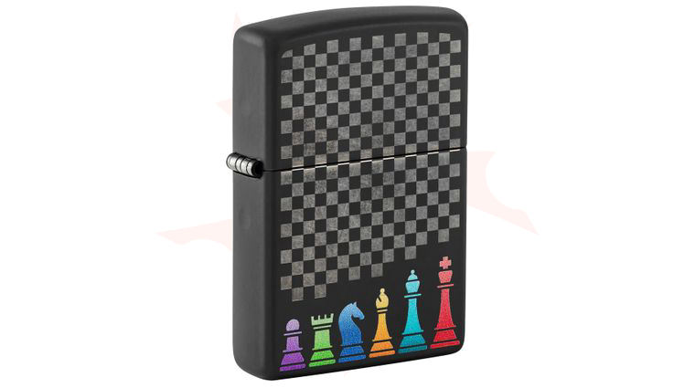 Zippo Lighter Black Matte, Chess Set Design