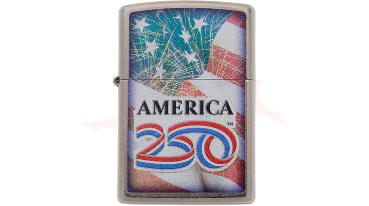 Zippo Lighter Street Chrome, America 250 Design