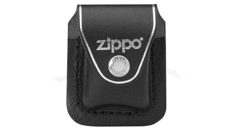 Zippo Leather Lighter Pouch w/ Clip, Black